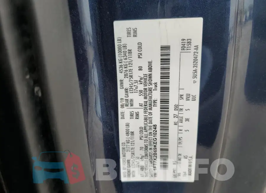 1FT7X2B69KEG10248 Photo# 12