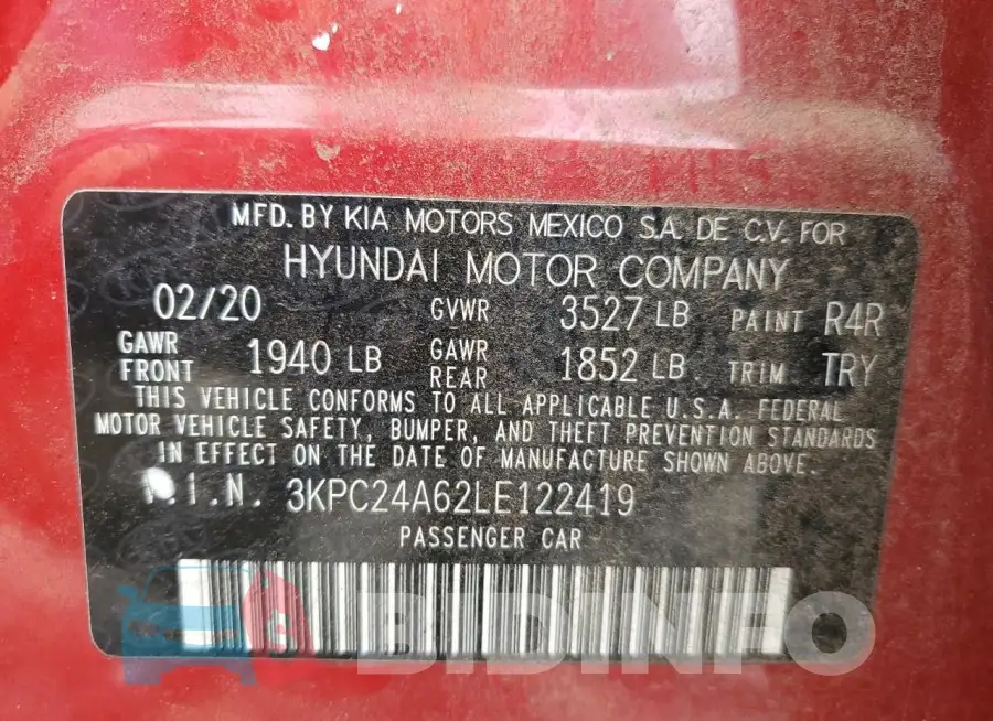 3KPC24A62LE122419 Photo# 12
