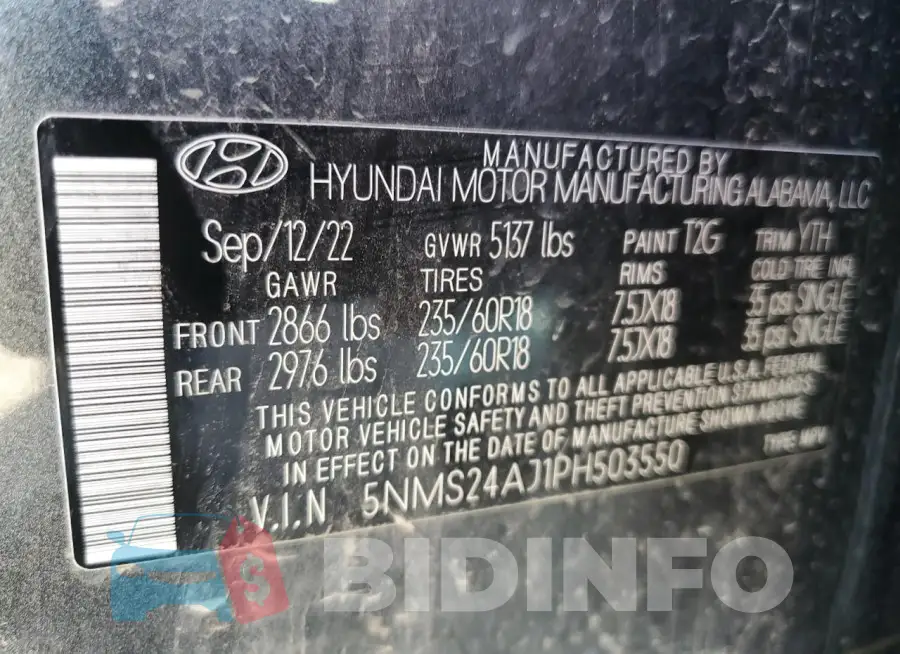5NMS24AJ1PH503550 Photo# 12
