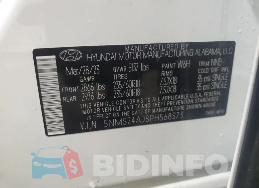 5NMS24AJ8PH568573 Photo# 14