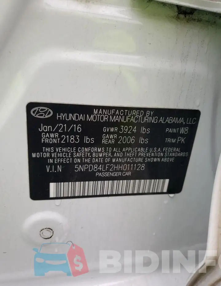 5NPD84LF2HH011128 Photo# 12