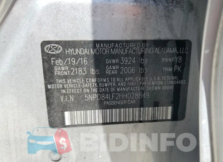 5NPD84LF2HH028849 Photo# 12