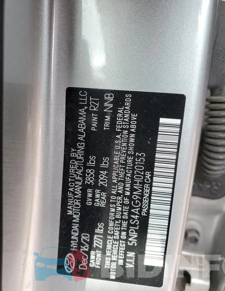 5NPLS4AG9MH020153 Photo# 13