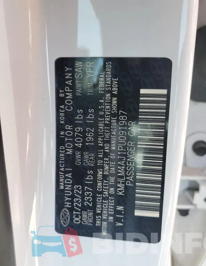KMHLM4AJ1PU091987 Photo# 12