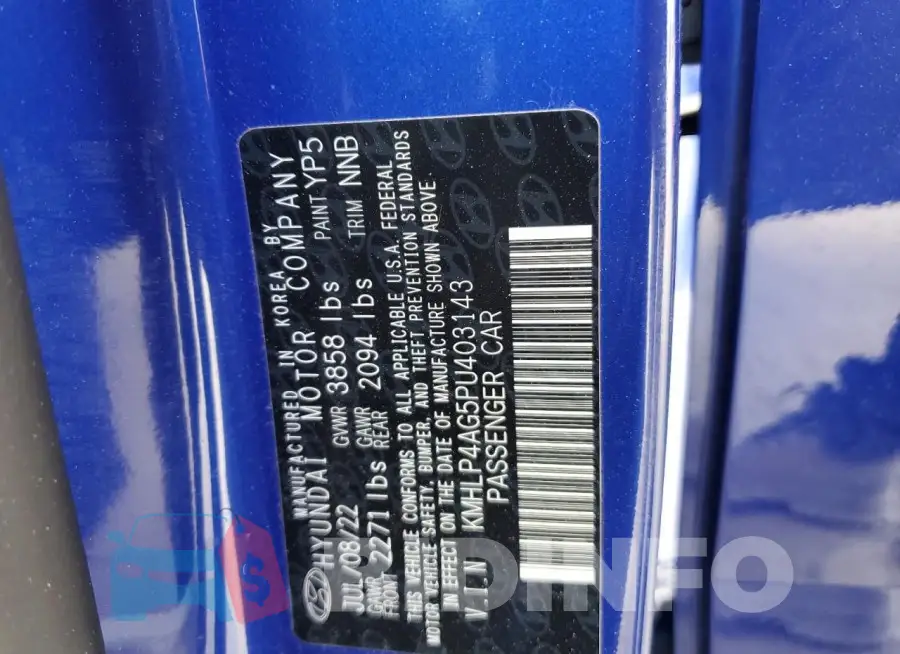 KMHLP4AG5PU403143 Photo# 12