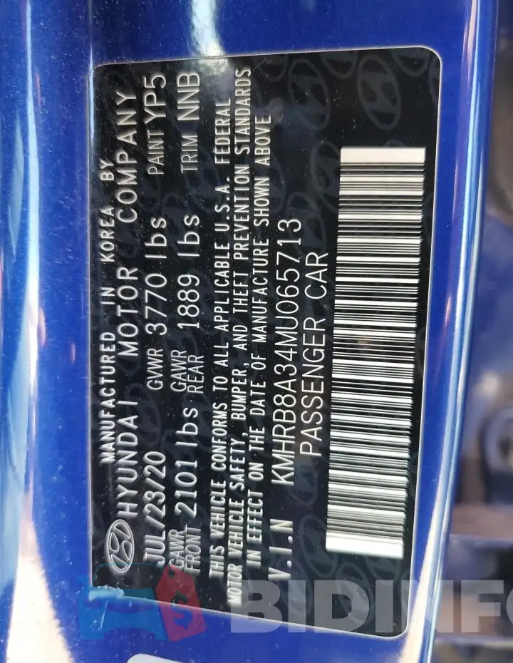 KMHRB8A34MU065713 Photo# 12
