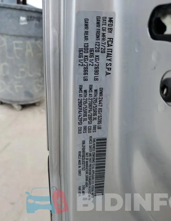 ZFBHRFBB3L6S17752 Photo# 12