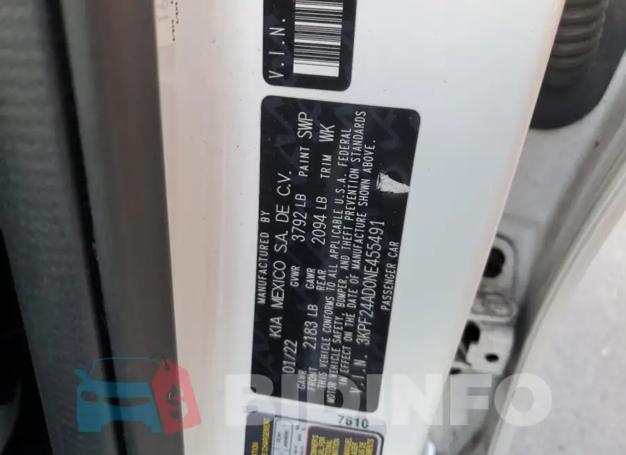 3KPF24AD0NE455491 Photo# 12