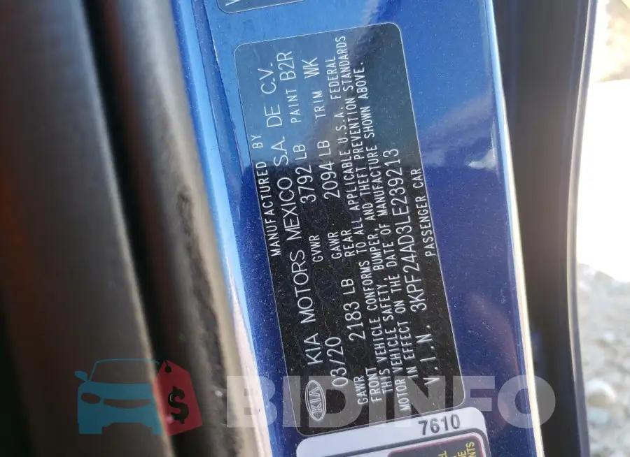 3KPF24AD3LE239213 Photo# 13