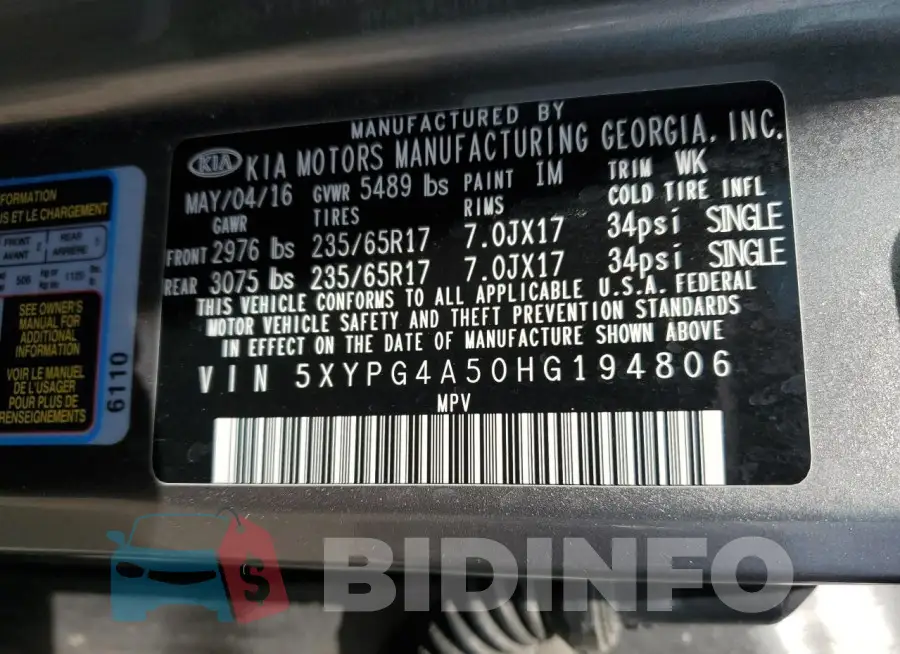 5XYPG4A50HG194806 Photo# 12