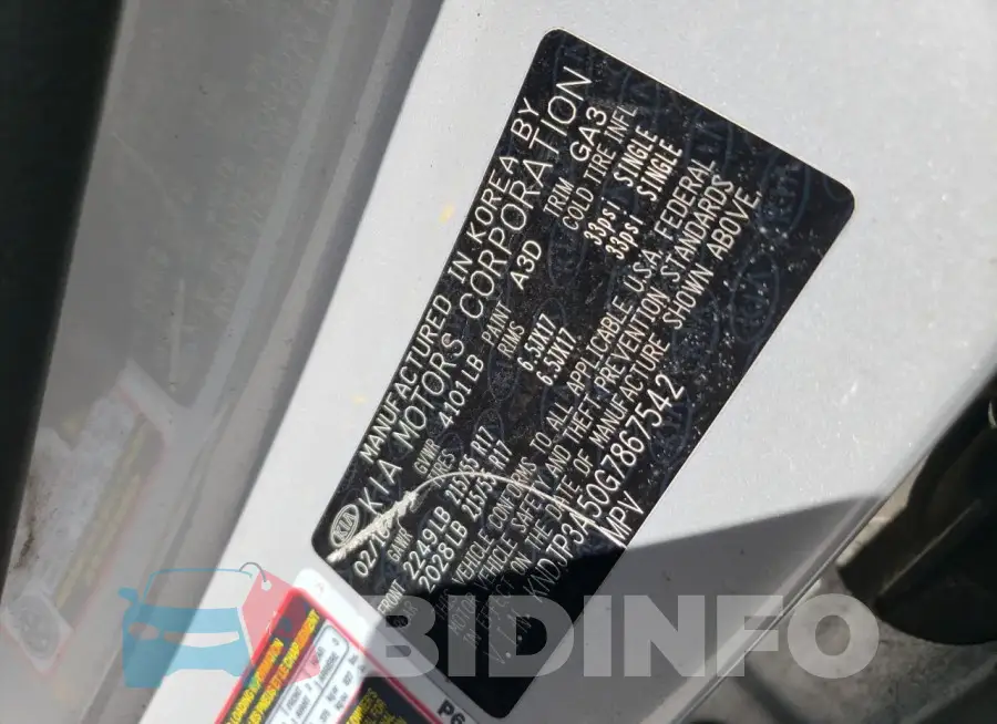 KNDJP3A50G7867542 Photo# 13