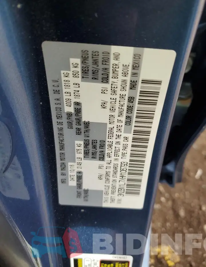 3MZBN1L7XHM106793 Photo# 12