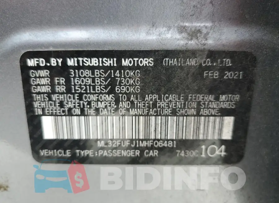 ML32FUFJ1MHF06481 Photo# 13