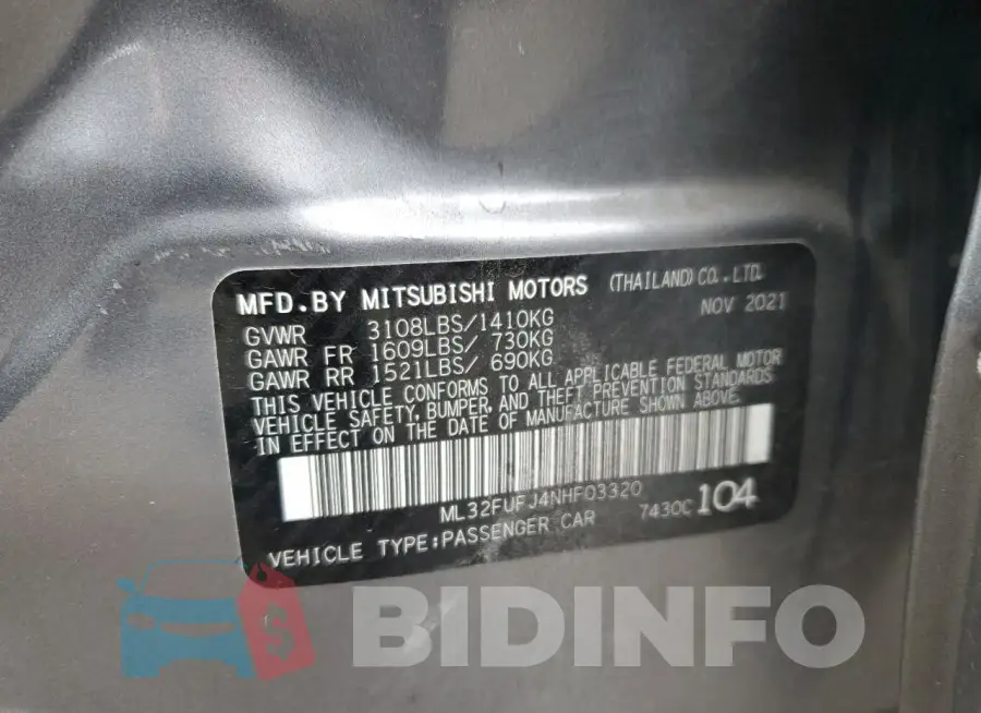 ML32FUFJ4NHF03320 Photo# 12