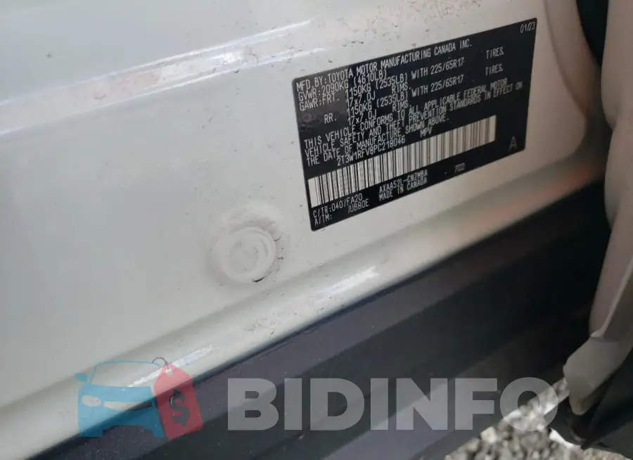 2T3W1RFV8PC218046 Photo# 12