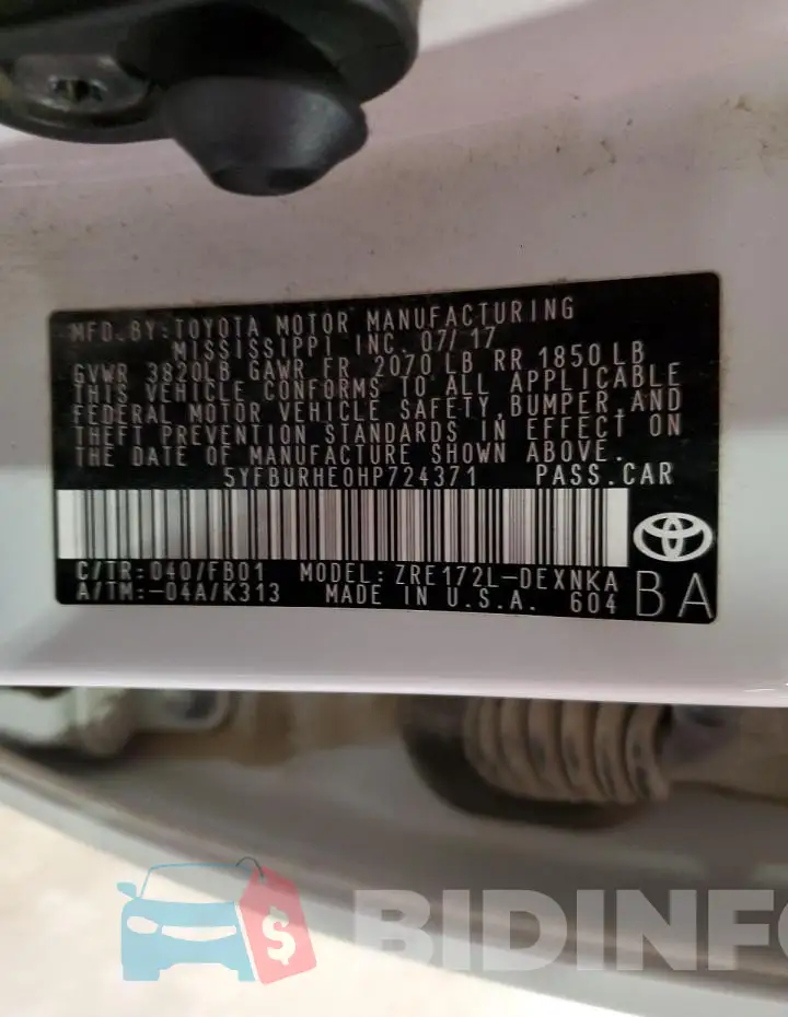 5YFBURHE0HP724371 Photo# 12