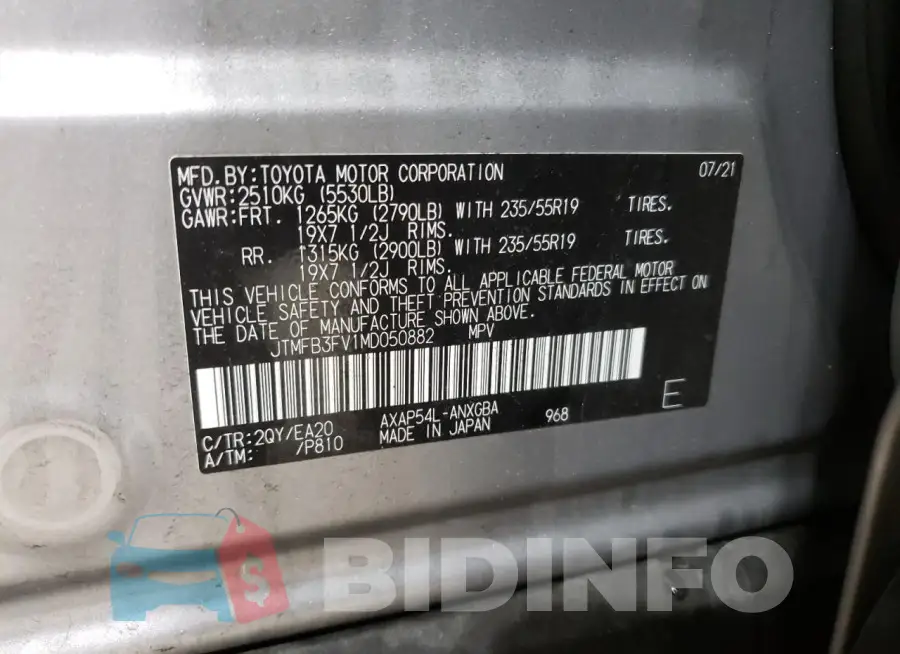 JTMFB3FV1MD050882 Photo# 12