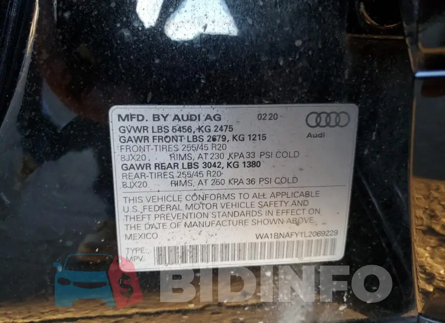 WA1BNAFY1L2069229 Photo# 13