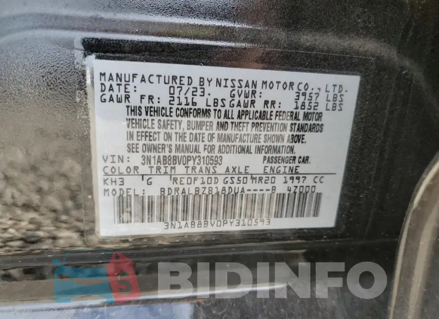 3N1AB8BV0PY310593 Photo# 12