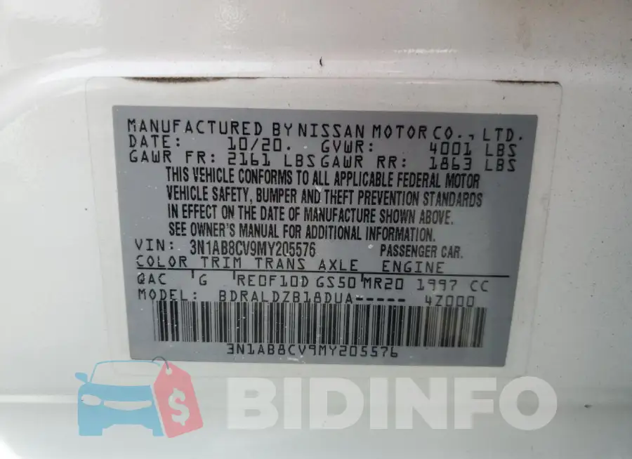 3N1AB8CV9MY205576 Photo# 12