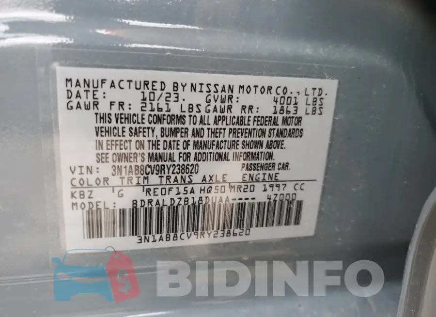 3N1AB8CV9RY238620 Photo# 12