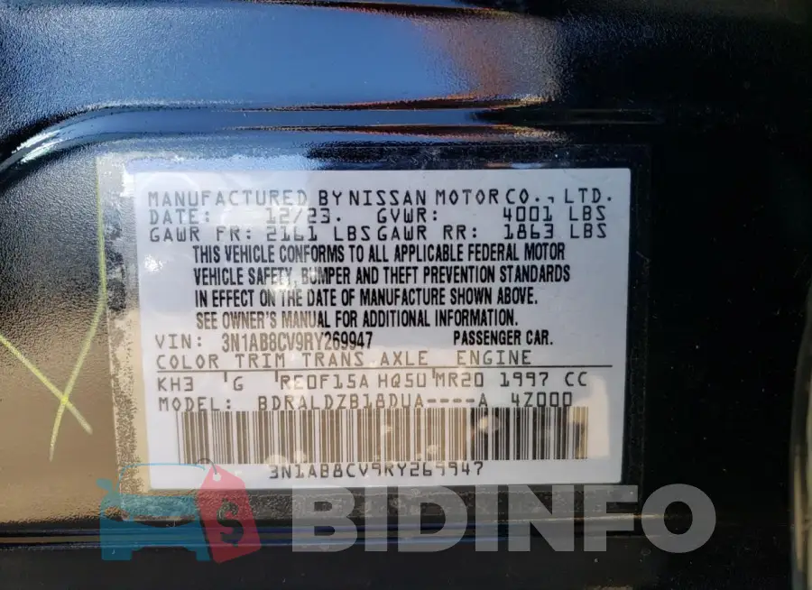 3N1AB8CV9RY269947 Photo# 12