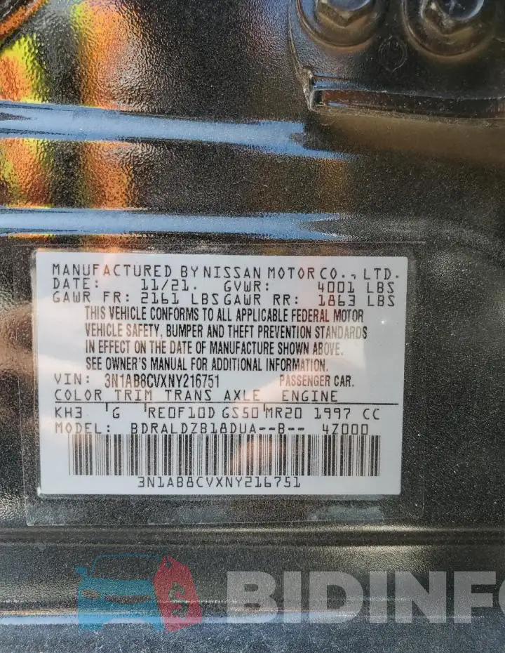3N1AB8CVXNY216751 Photo# 12