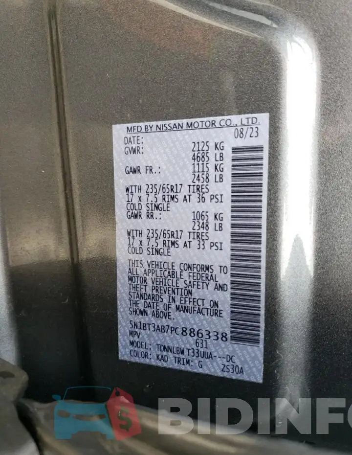 5N1BT3AB7PC886338 Photo# 13