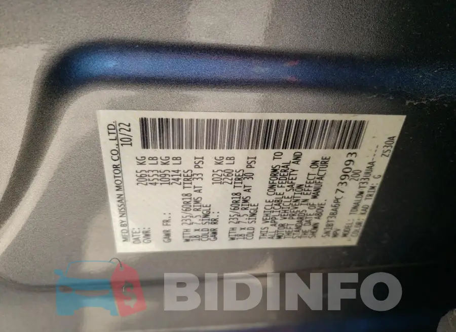5N1BT3BA6PC739093 Photo# 13