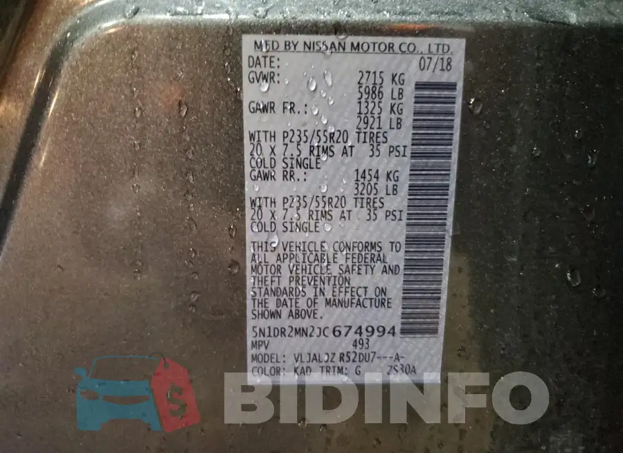 5N1DR2MN2JC674994 Photo# 13