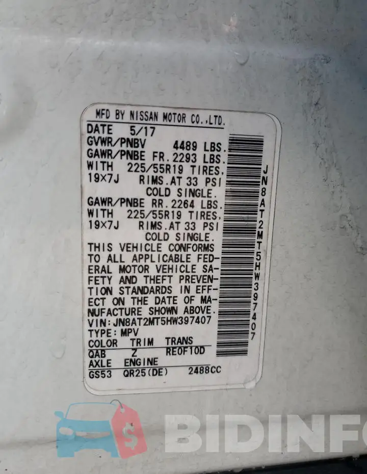 JN8AT2MT5HW397407 Photo# 13
