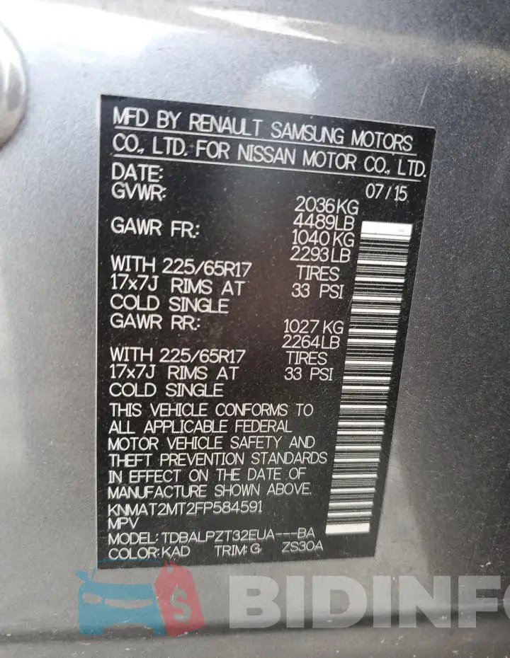 KNMAT2MT2FP584591 Photo# 13