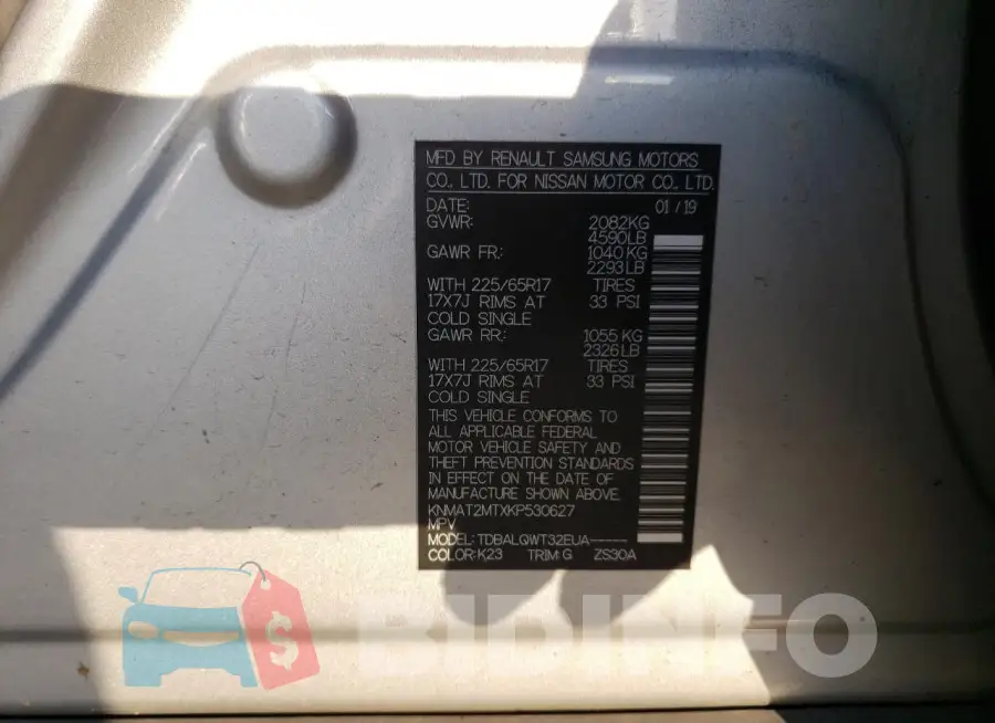 KNMAT2MTXKP530627 Photo# 12