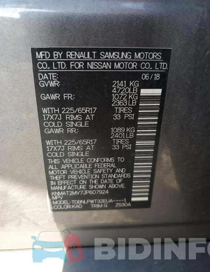KNMAT2MV7JP607924 Photo# 13
