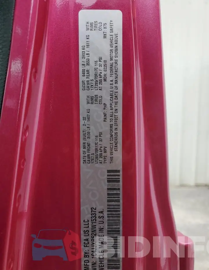 1C4JJXR62NW153372 Photo# 13