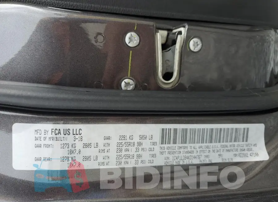 1C4PJLDB4KD144767 Photo# 13