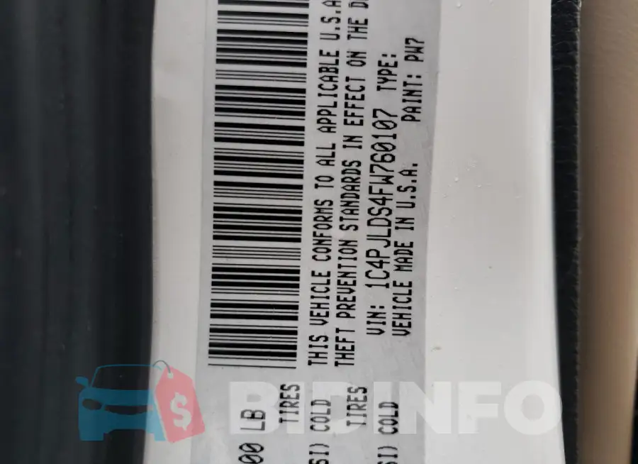 1C4PJLDS4FW760107 Photo# 12