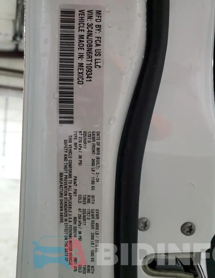 3C4NJDBN6RT109341 Photo# 13