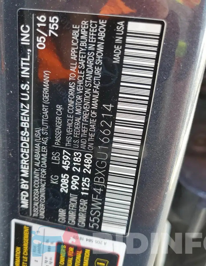 55SWF4JBXGU166214 Photo# 12