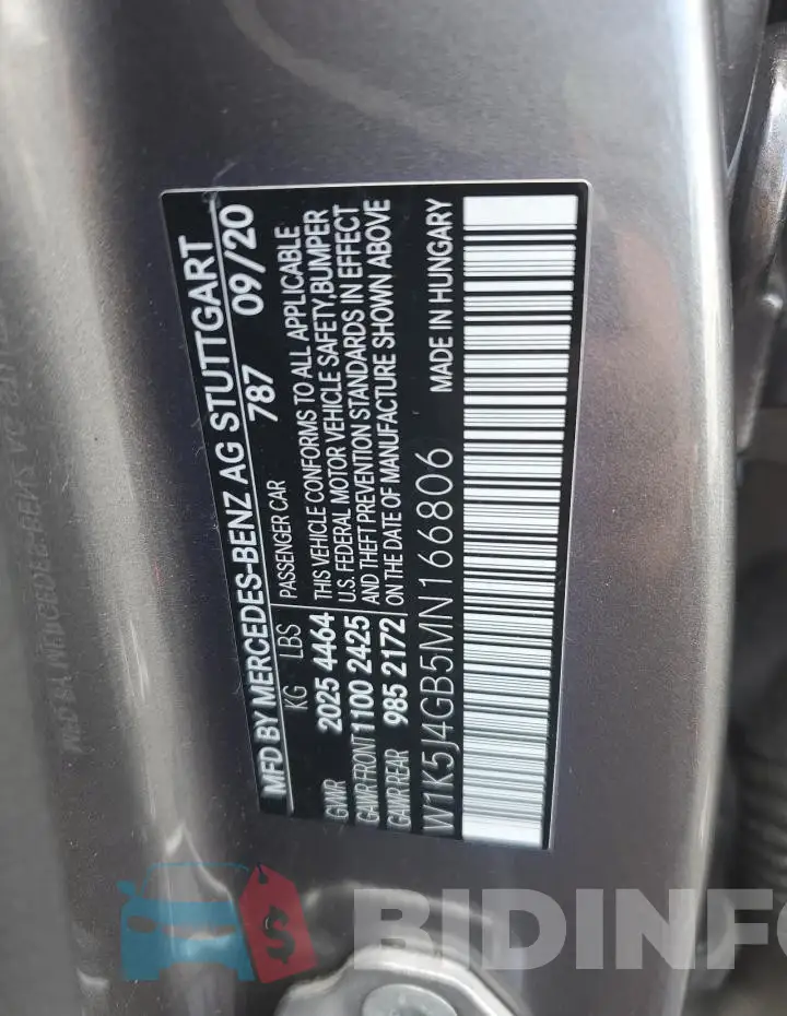 W1K5J4GB5MN166806 Photo# 13