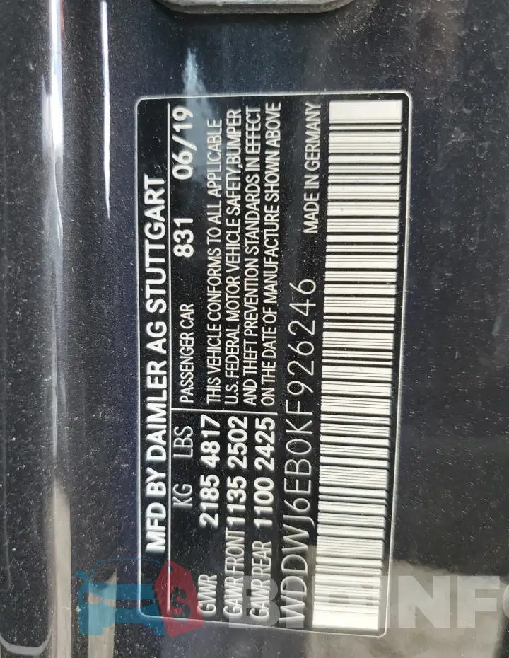 WDDWJ6EB0KF926246 Photo# 13