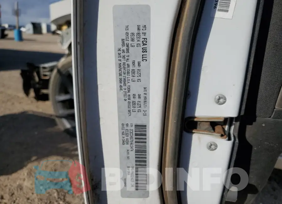 2C3CDXBG7KH615474 Photo# 12