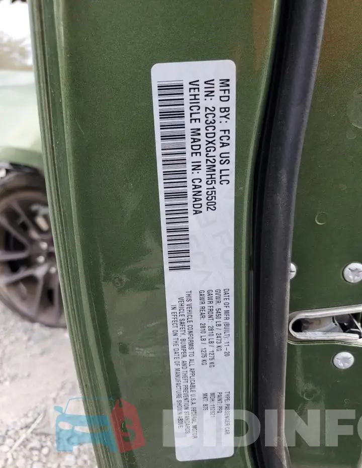 2C3CDXGJ2MH515502 Photo# 13