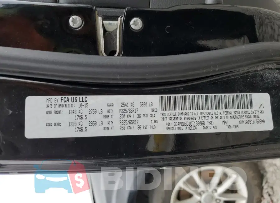 3C4PDDBG1GT150068 Photo# 13