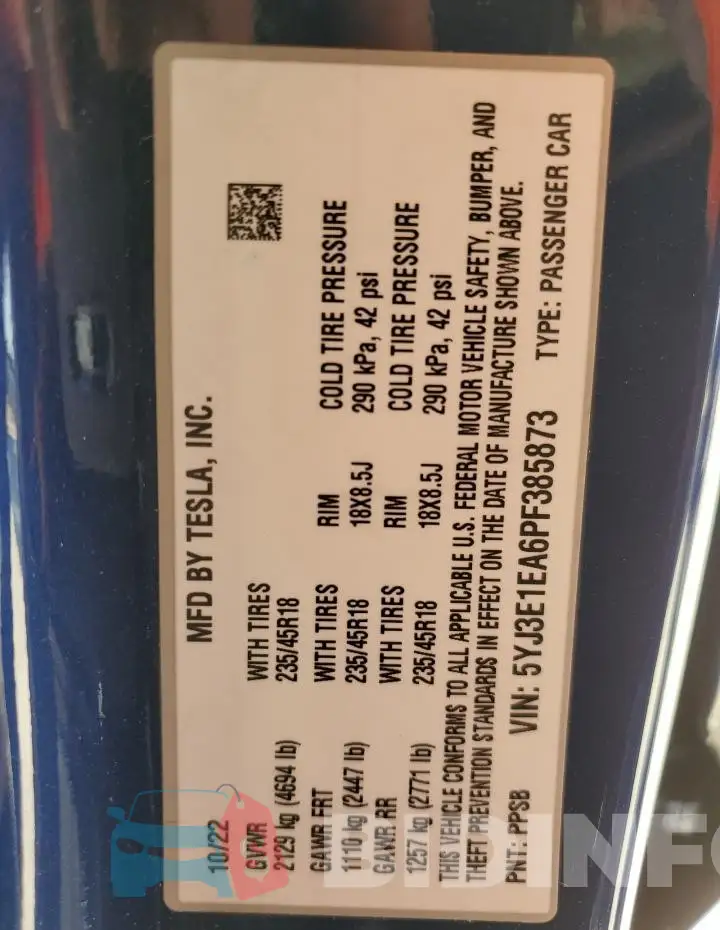 5YJ3E1EA6PF385873 Photo# 12