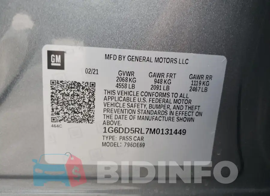 1G6DD5RL7M0131449 Photo# 12