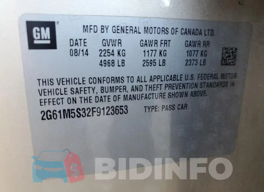 2G61M5S32F9123653 Photo# 13