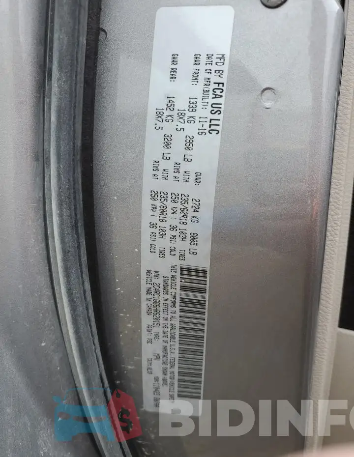 2C4RC1GG6HR620151 Photo# 13
