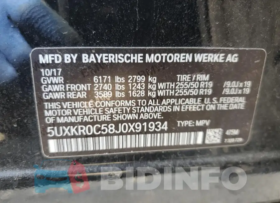 5UXKR0C58J0X91934 Photo# 13