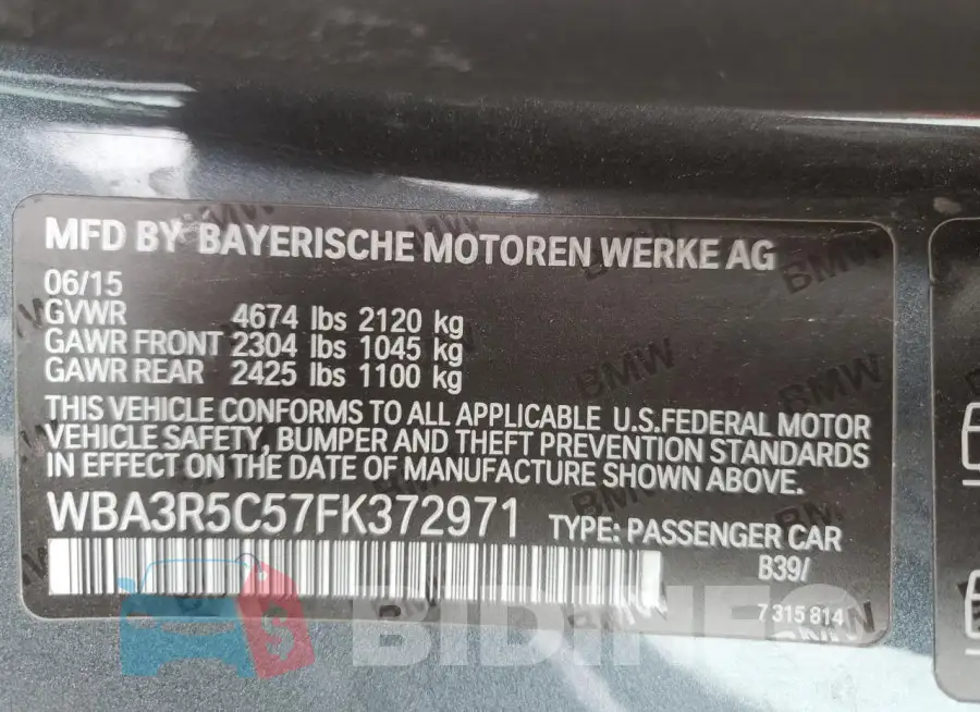 WBA3R5C57FK372971 Photo# 12